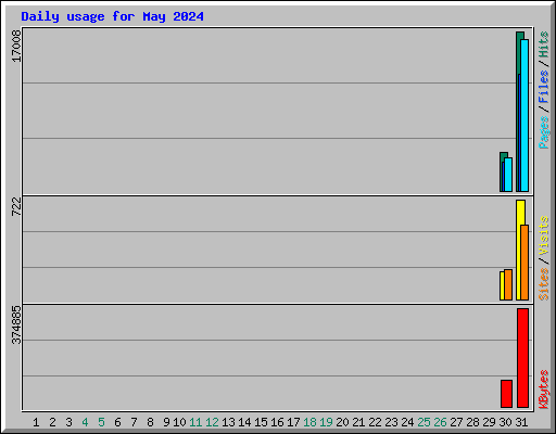 Daily usage for May 2024