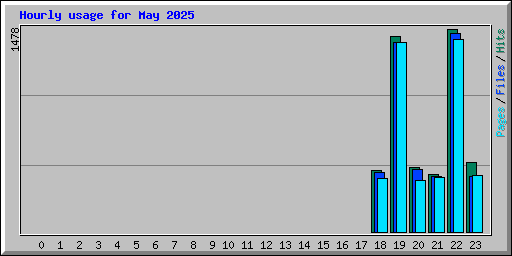 Hourly usage for May 2025
